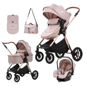 Коляска 3в1 Kidilo H2D Khaki Beige