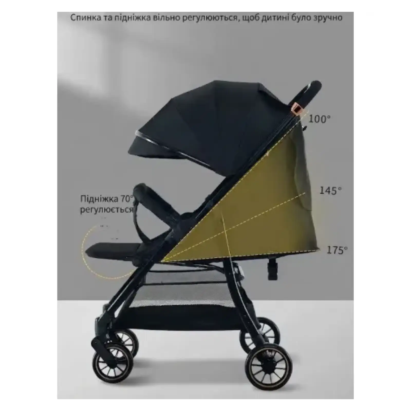 Дитяча коляска Haowei M676 Grey (6928270766492)