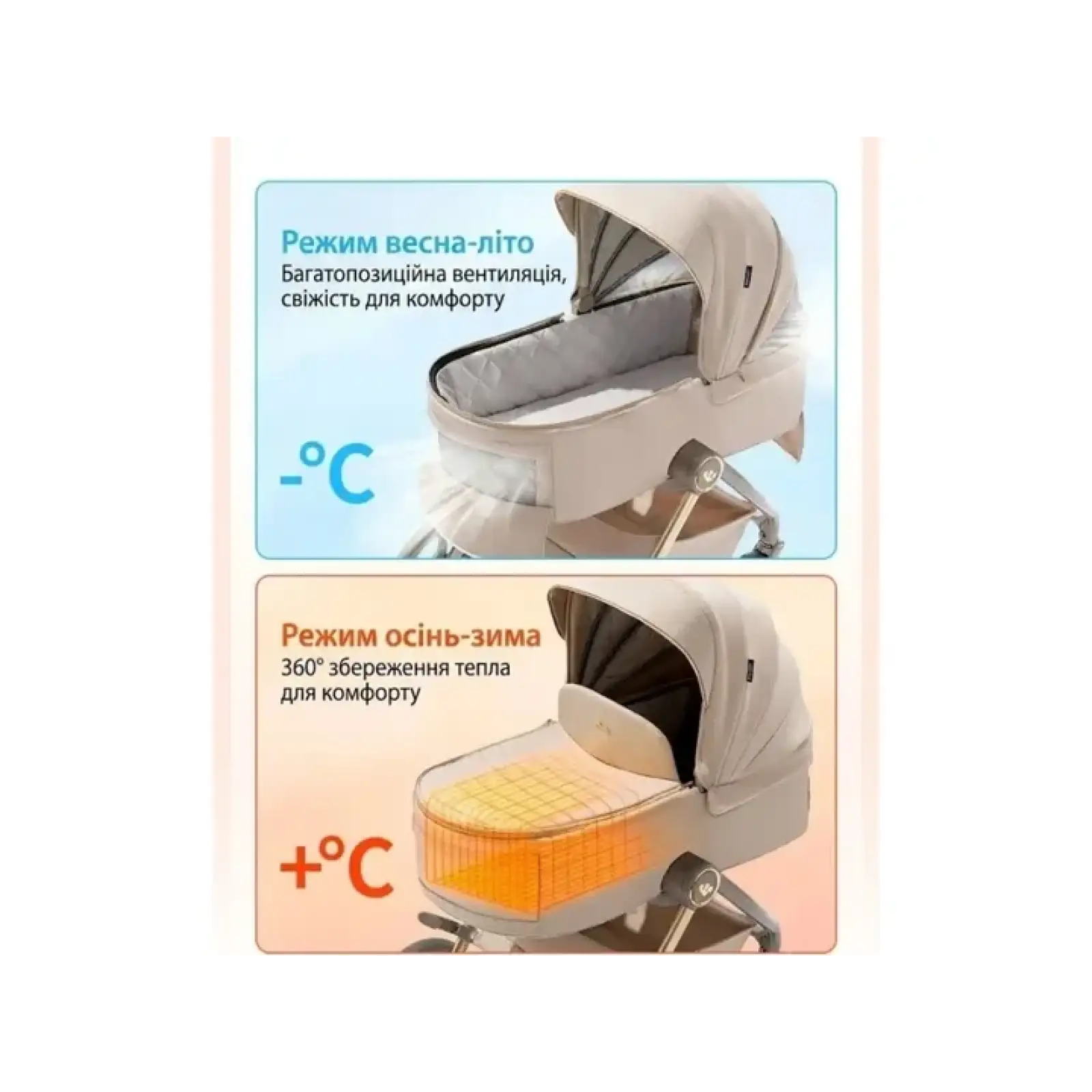 Коляска 2в1 Kidilo Haolaifu H3 Grey (6928270766416)