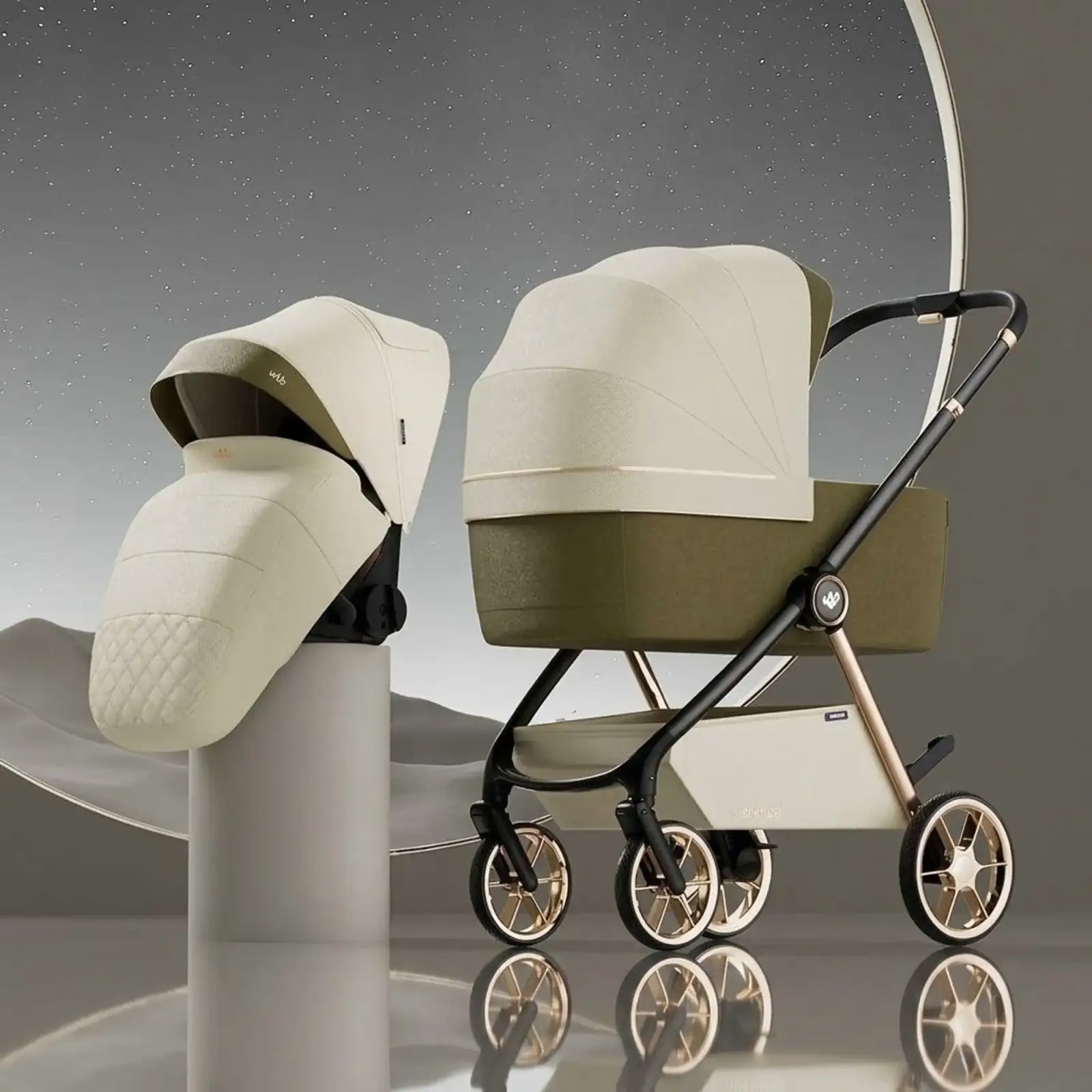 Коляска 2в1 Kidilo Haolaifu H3 Khahi (6928270766423)