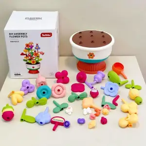Детский конструктор Smart Baby Цветы (6928270764573)