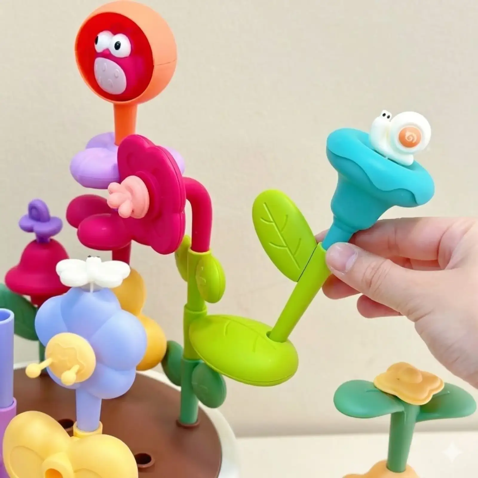 Детский конструктор Smart Baby Цветы (6928270764573)
