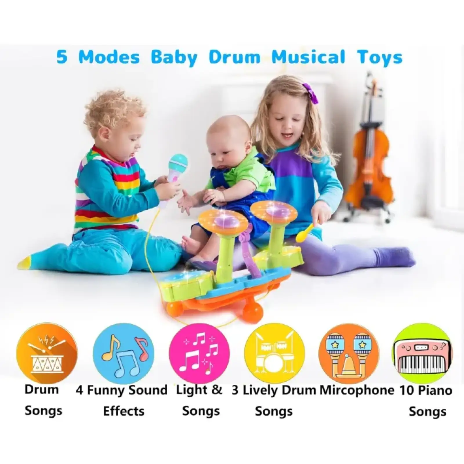 Детский барабан Smart Baby (6928270764726)
