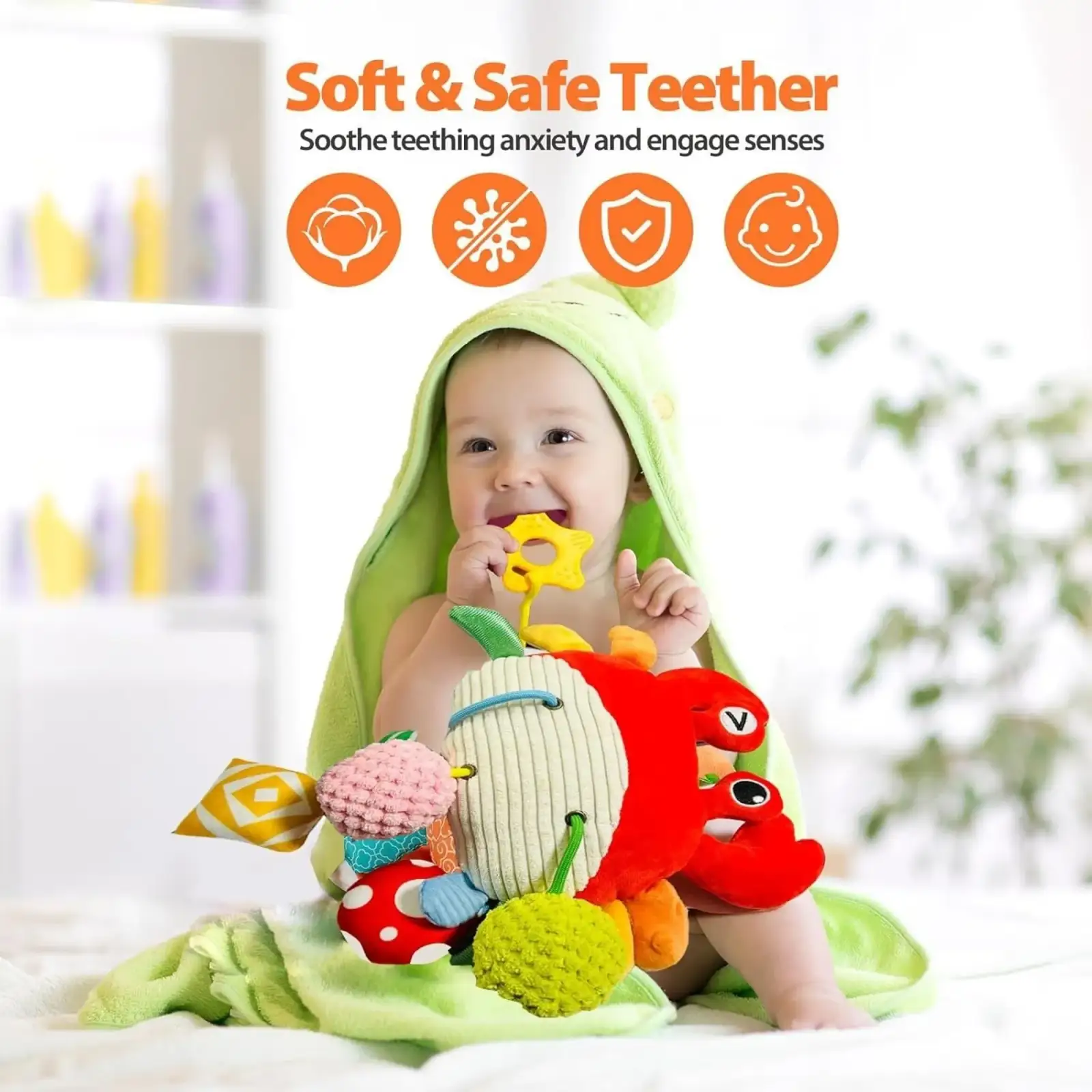 Дитяча іграшка-підвіска SmartBaby Крабик (6928270764764)