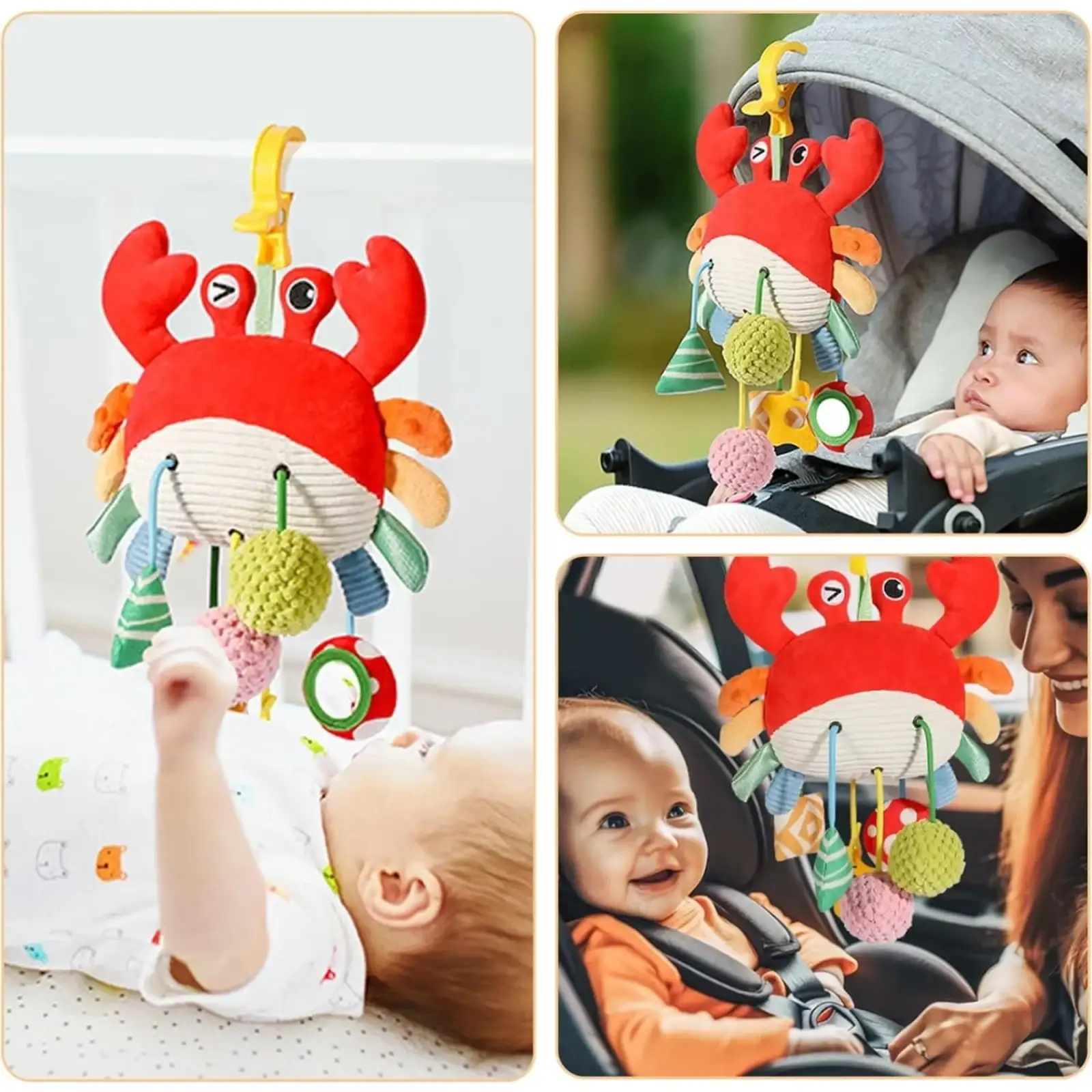 Дитяча іграшка-підвіска SmartBaby Крабик (6928270764764)