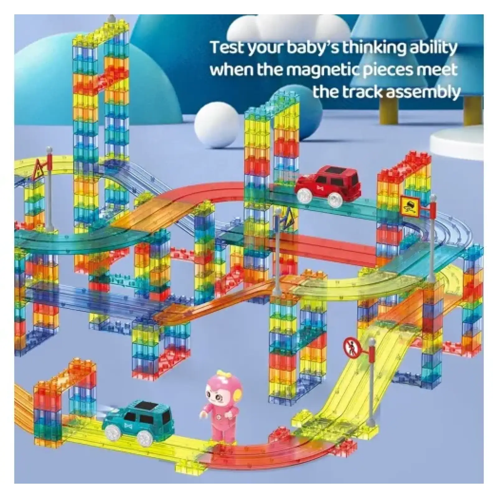 Конструктор Smart Baby Car Race Track 6708 240 pcs (6928270766270)