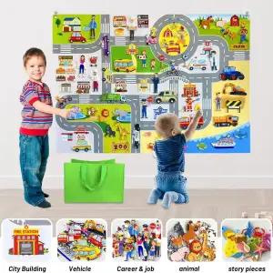 Фетровый набор Smart Baby Дорога с фигурками (6928270764566)