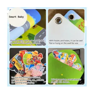Фетровый набор Smart Baby Дорога с фигурками (6928270764566)
