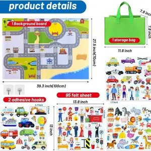 Фетровый набор Smart Baby Дорога с фигурками (6928270764566)