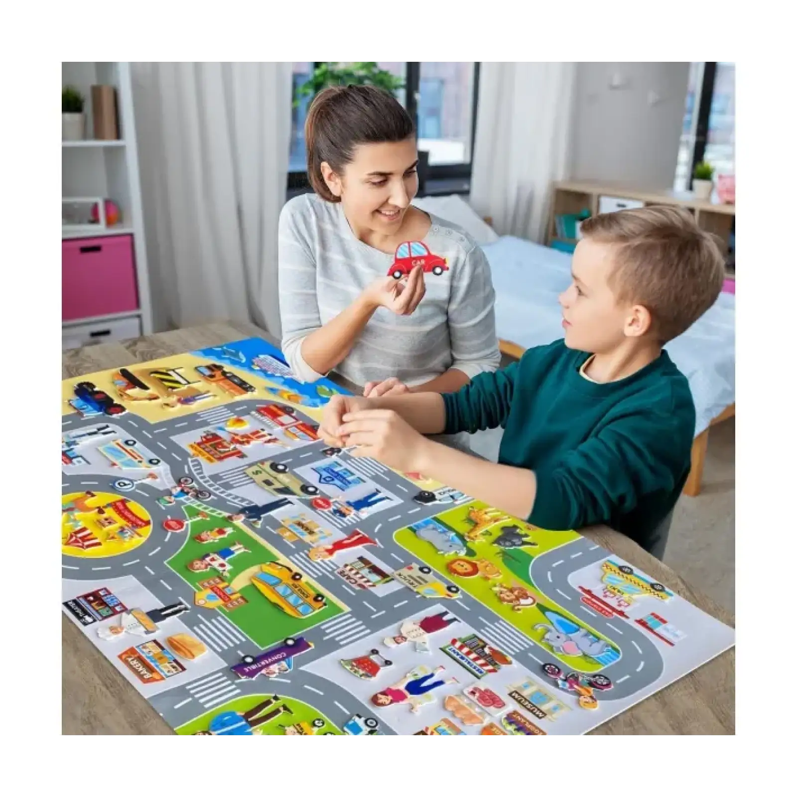 Фетровый набор Smart Baby Дорога с фигурками (6928270764566)