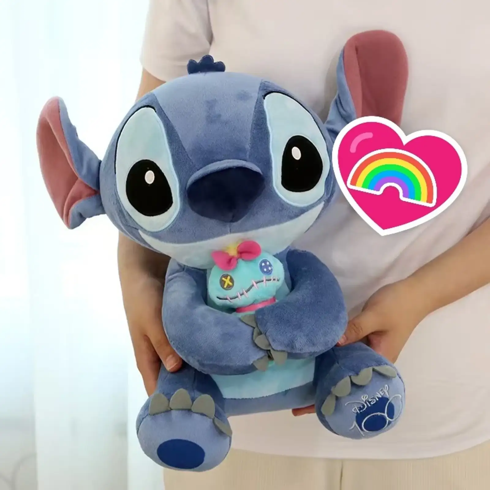 М'яка іграшка Stitch Стіч з лялькою (35 см)