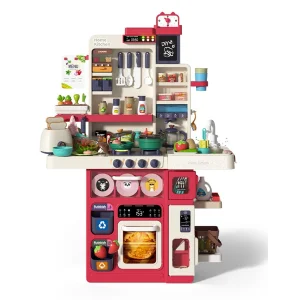 Детская большая игровая кухня Bambi 100 см (WYD-624) Pink