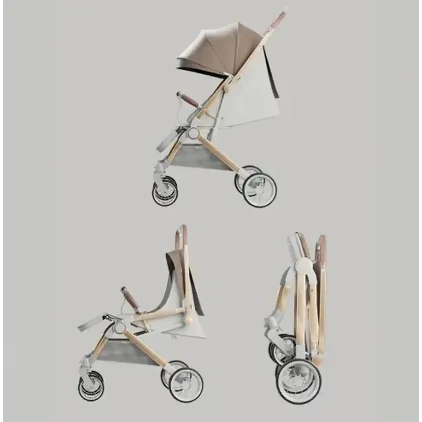 Прогулянкова коляска Kidilo X5E-C (khaki-beige color)