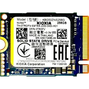 Накопичувач SSD Kioxia 256GB BG5 M.2 (KBG50ZNS256G) UA