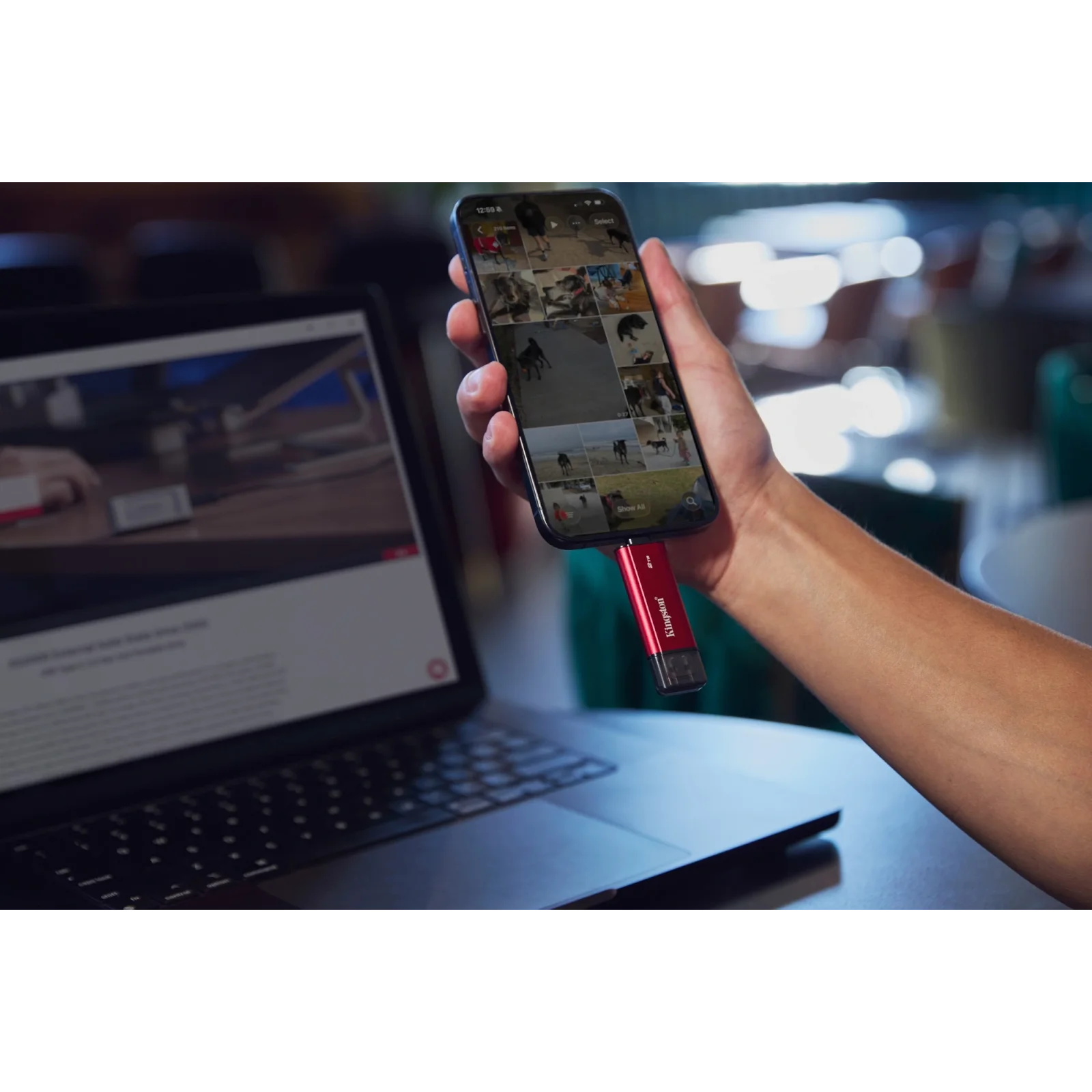 SSD зовнішній Kingston Dual Portable 1 TB (SPSD/1TB) UA