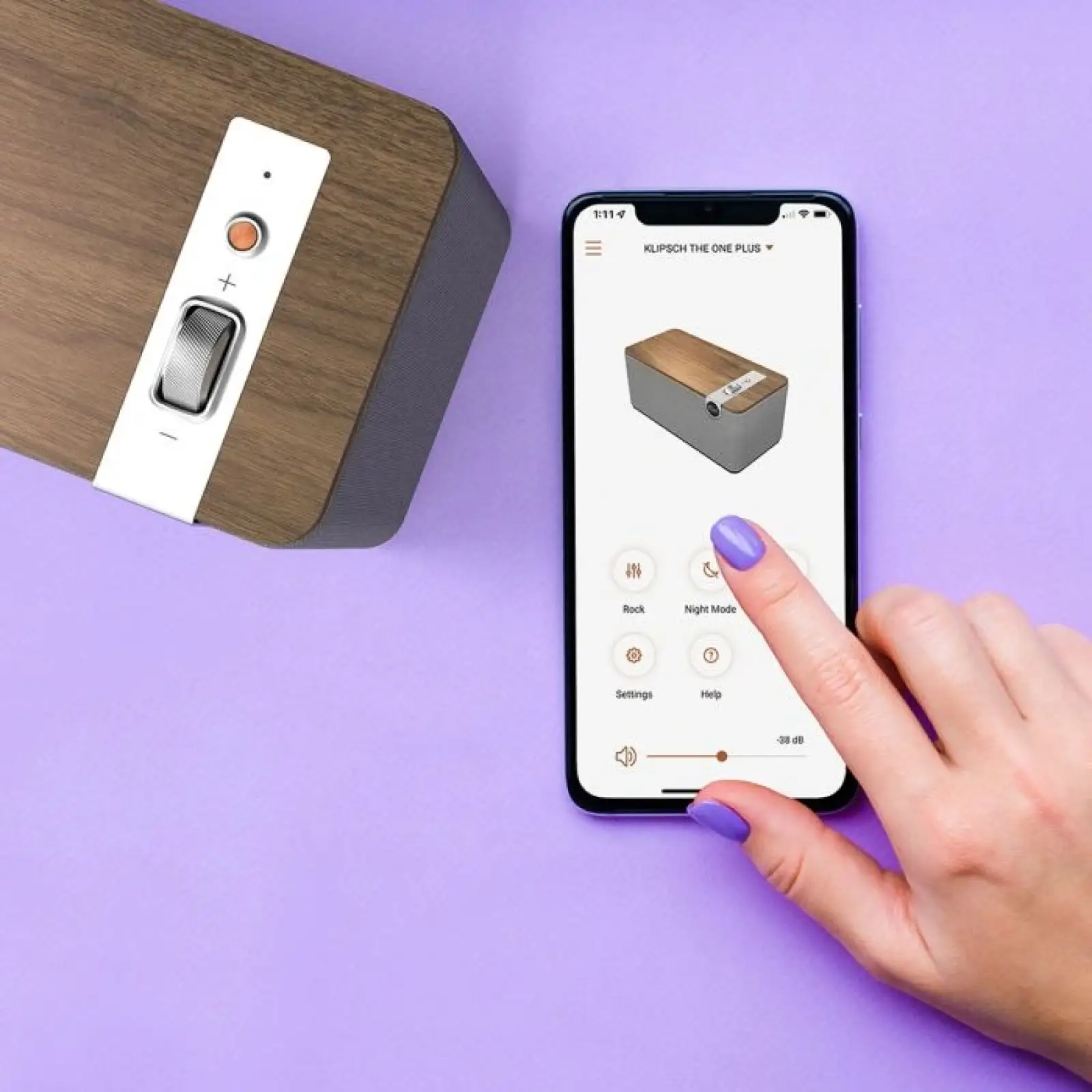Акустична система Klipsch The One Plus Matte Walnut UA