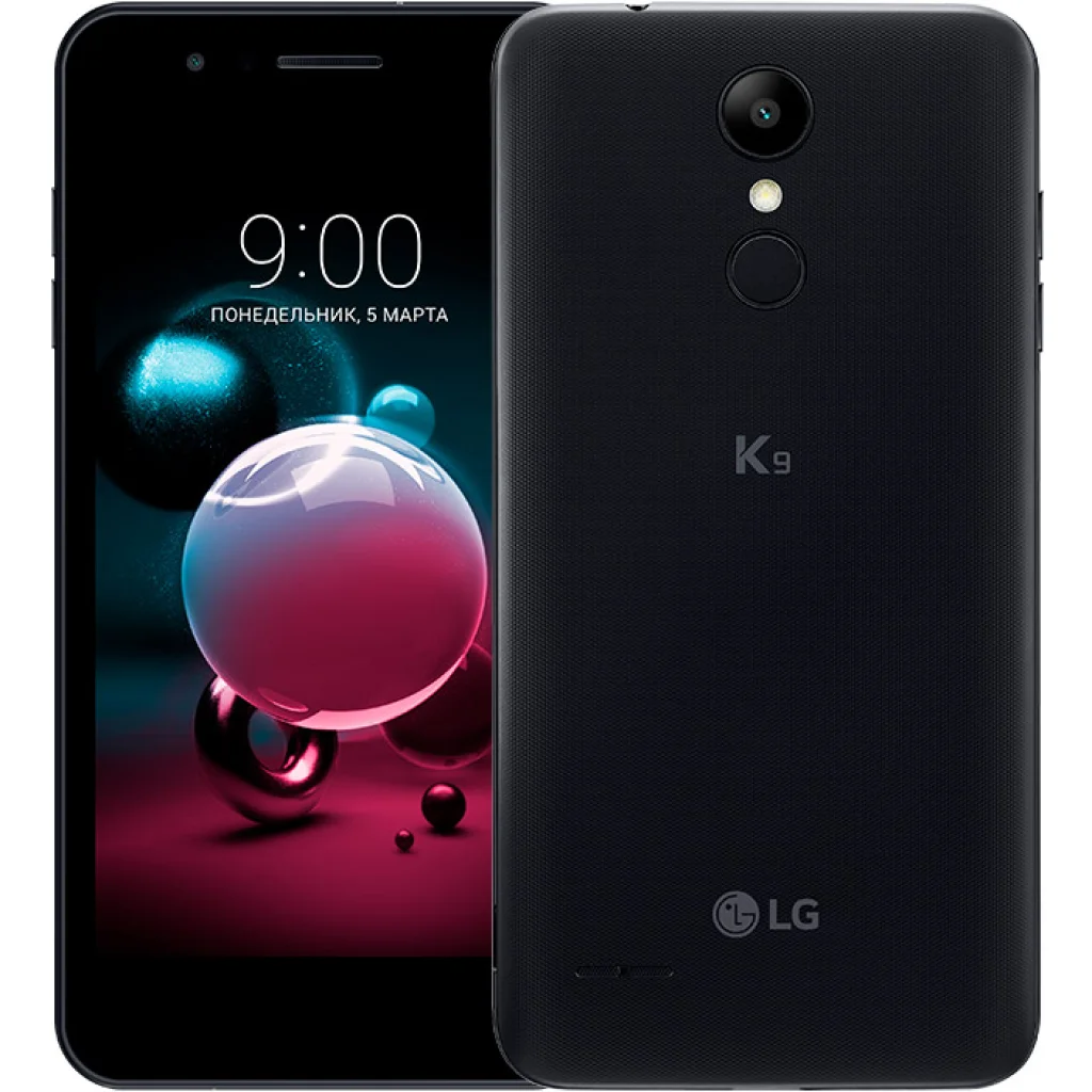 Смартфон LG K9 (LMX210NMW.ACISBK) Black UA