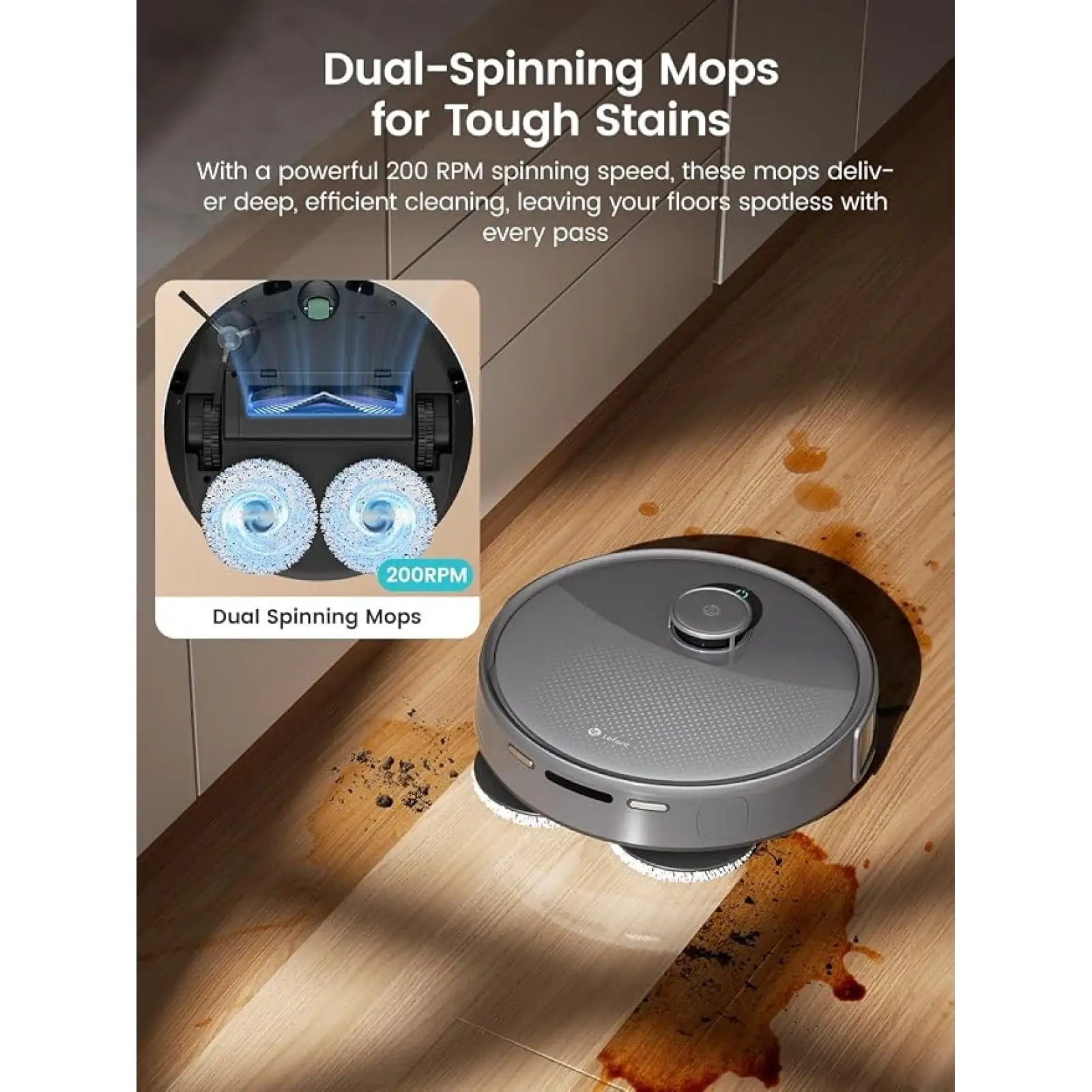 Робот-пылесос Lefant M3 Max Robot Vacuum Cleaner and Mop (All-in-One Station)