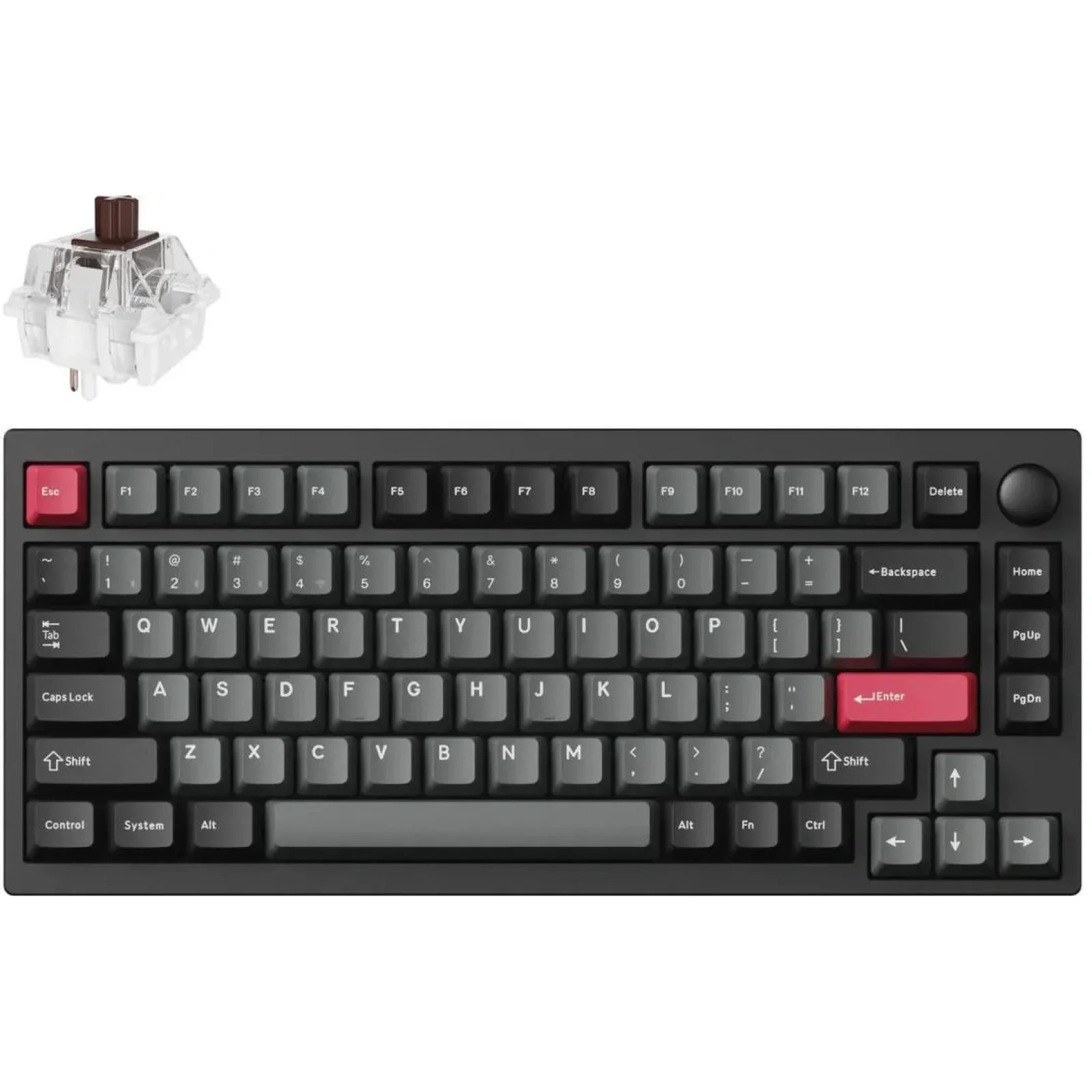 Клавіатура Lemokey P1 Pro eychron Super Brown Carbon Black (P1P-M3-UA) UA