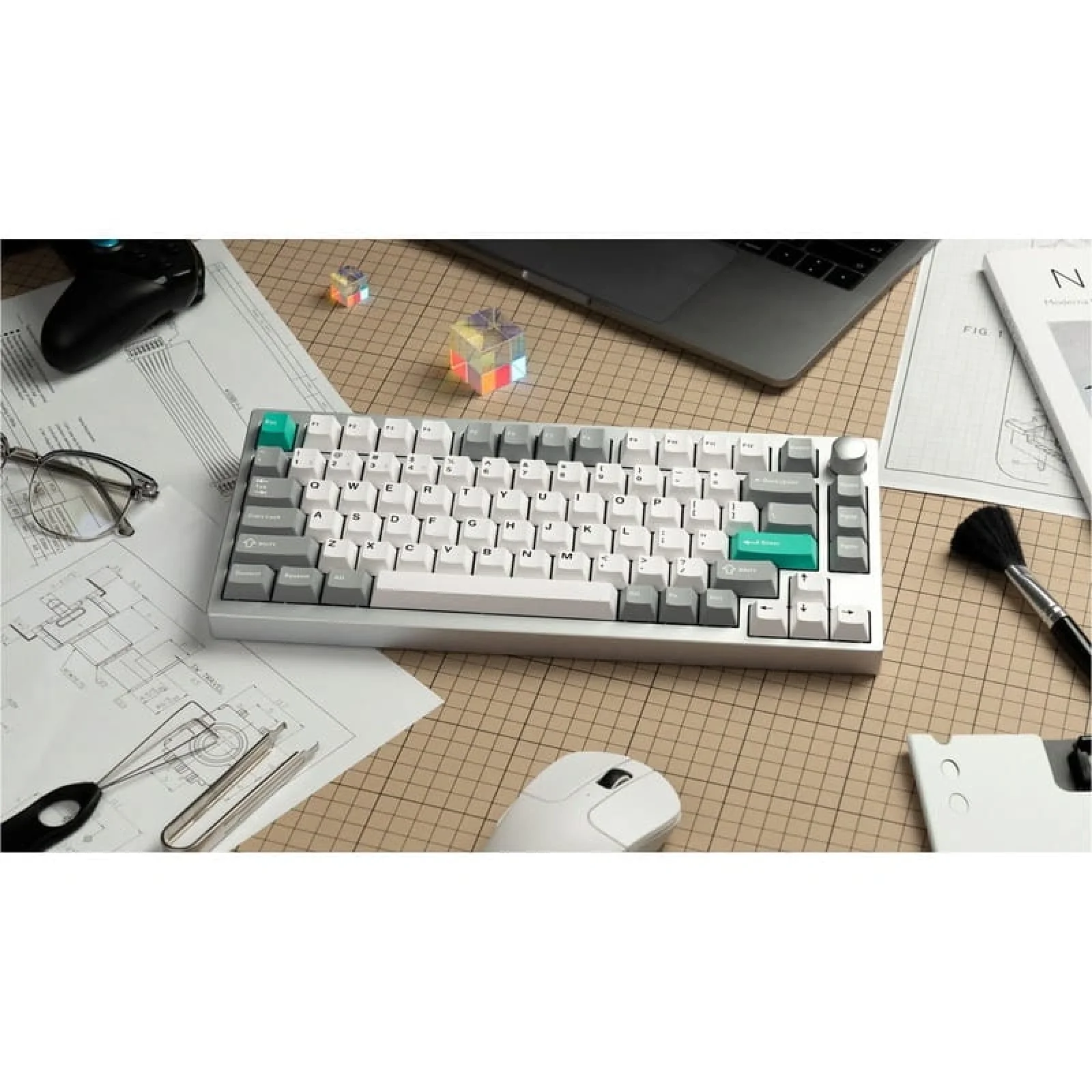 Клавіатура Lemokey P1 Pro Keychron Super Banana Space Silver (P1P-X4-UA) UA