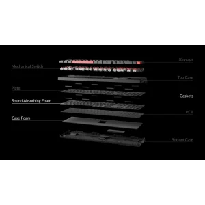 Клавіатура Lemokey X3 Keychron Red Black (X3-H1-UA) UA
