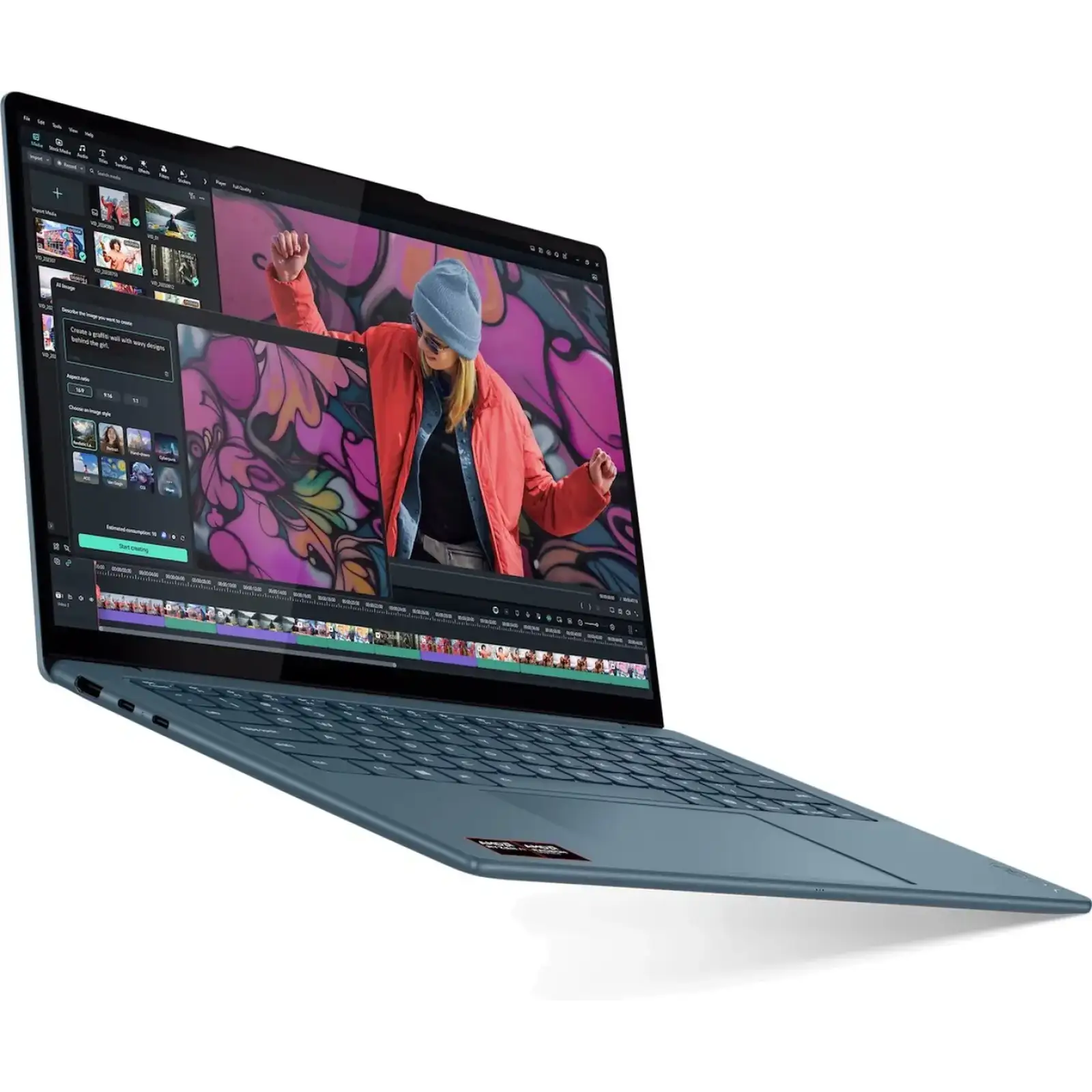 Ноутбук Lenovo Yoga Slim 7 14AKP10 Tidal Teal (83JY006MPB)