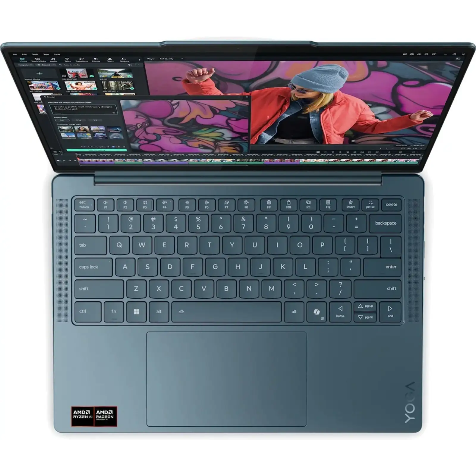 Ноутбук Lenovo Yoga Slim 7 14AKP10 Tidal Teal (83JY006MPB)