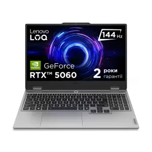 Ноутбук Lenovo LOQ 15IRX10 Luna Grey (83JE01L9RA) UA