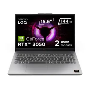 Ноутбук Lenovo LOQ 15ARP10E Luna Grey (83S0007HRA) UA