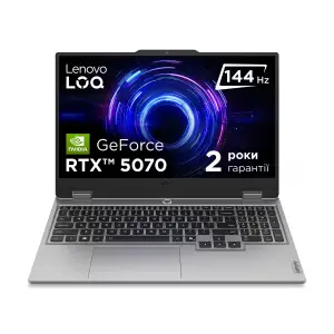 Ноутбук Lenovo LOQ 15IRX10 Luna Grey (83JE01LARA) UA