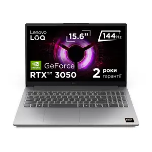 Ноутбук Lenovo LOQ 15ARP10E Luna Grey (83S000ECRA) UA