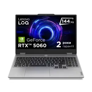 Ноутбук Lenovo LOQ 15IRX10 Luna Grey (83JE01DRRA) UA
