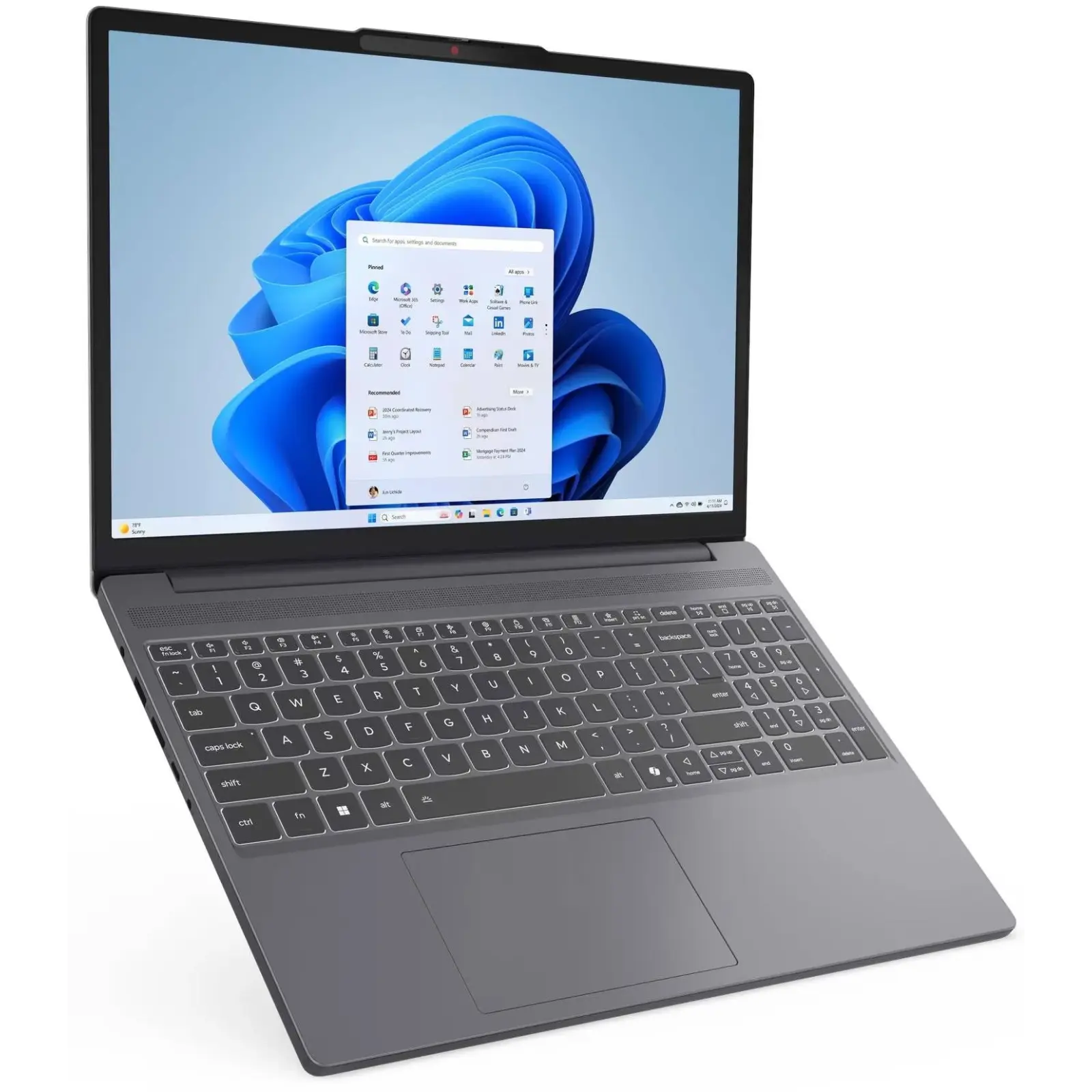 Ноутбук Lenovo IdeaPad Slim 3 15IRH10 Luna Grey (83K100CRRM)