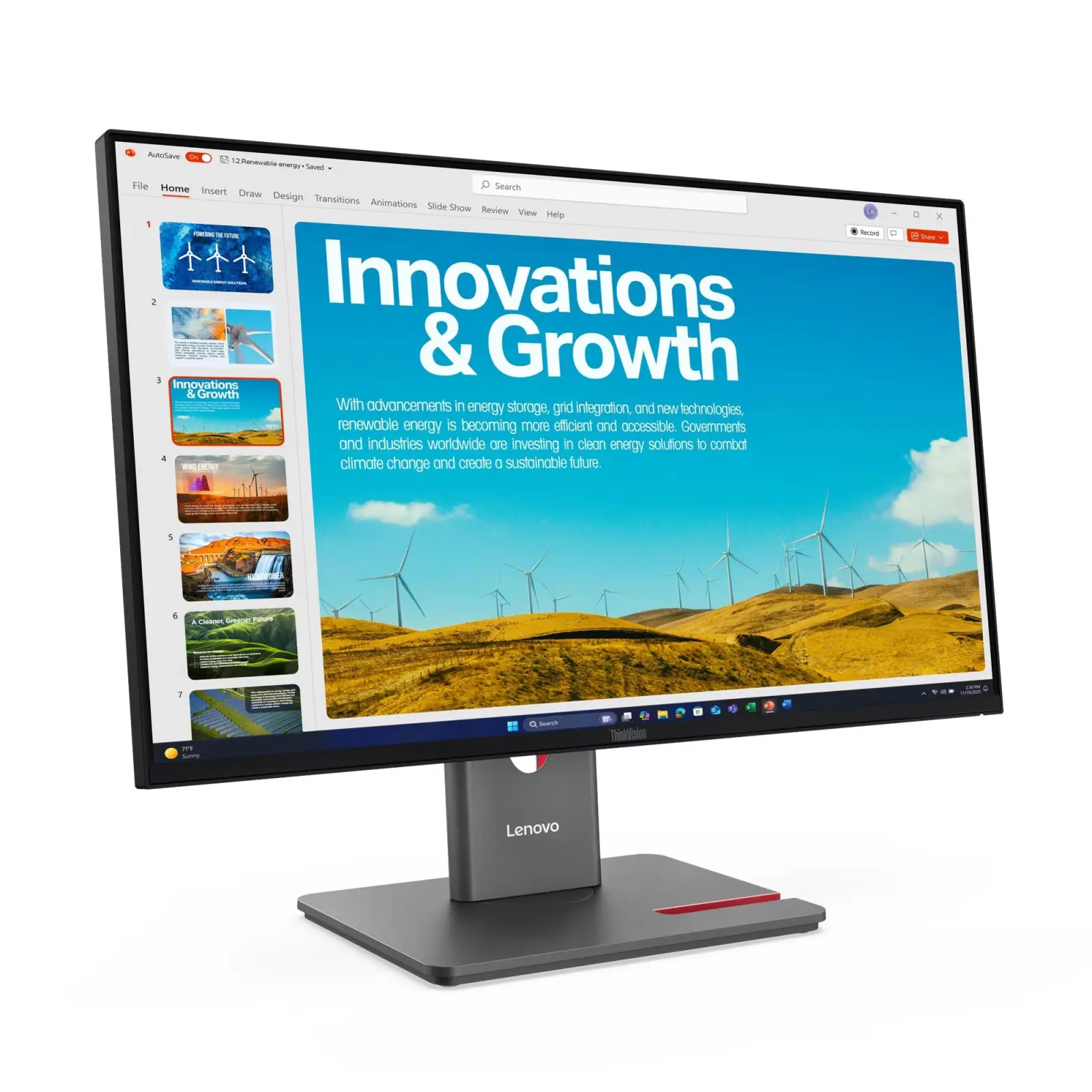 Монітор Lenovo ThinkVision 64B1GAT1UA UA