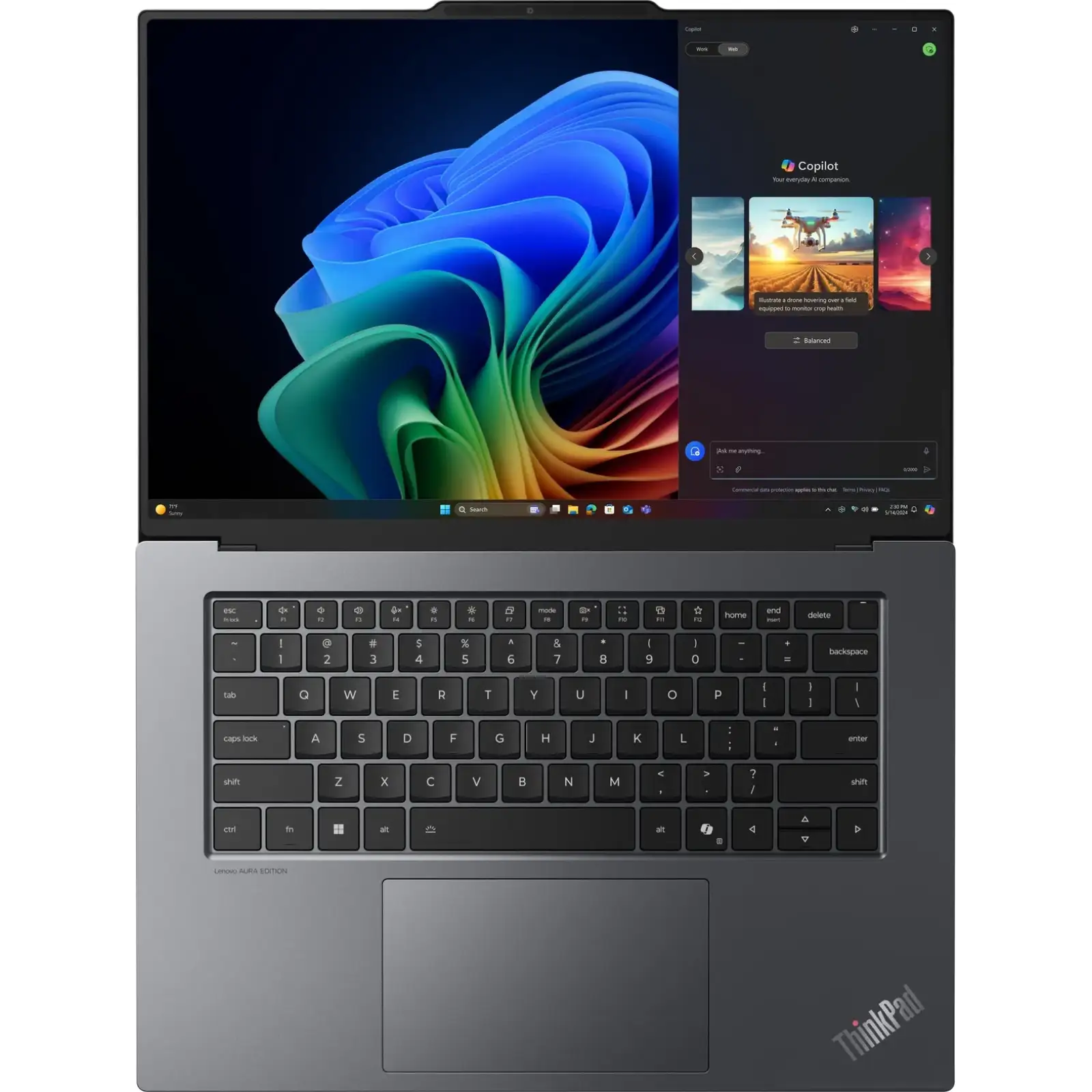 Ноутбук Lenovo ThinkPad X9-15p Thunder grey (21VV0000RA) UA