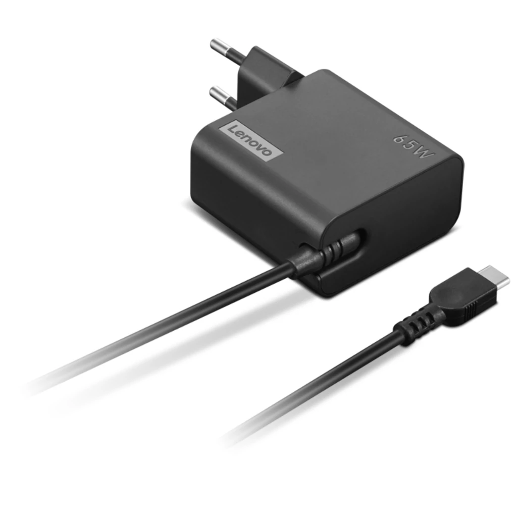 Адаптер питания Lenovo 65W USB-C Wall Adaptor-EU Pin (4X21L54610) UA