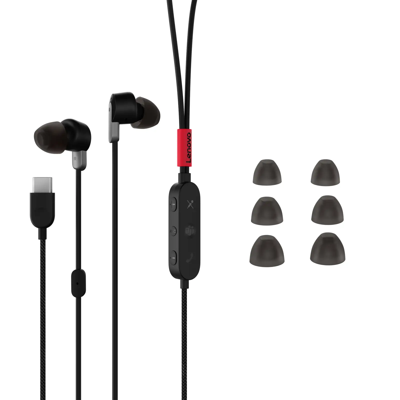 Навушники Lenovo Go USB-C ANC earphone (4XD1C99220) UA