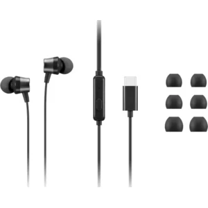Навушники Lenovo USB-C Wired In-Ear Headphone (4XD1J77351) UA