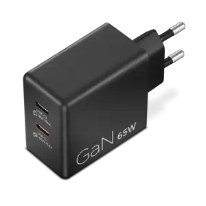 Адаптер питания Lenovo Dual USB-C 65W GaN Charger Black (G0A6065BEU) UA