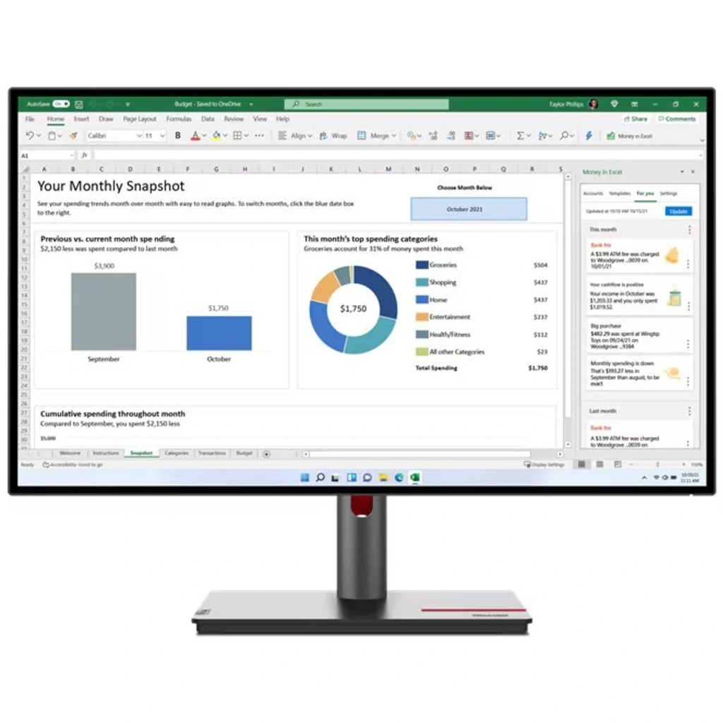 Монитор Lenovo ThinkVision P27q-30 (63A2GAT1UA) UA