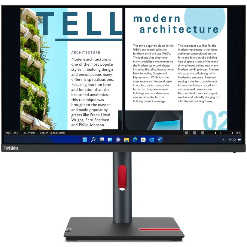 Монітор Lenovo ThinkVision P24h-30 (63B3GAT6UA) UA