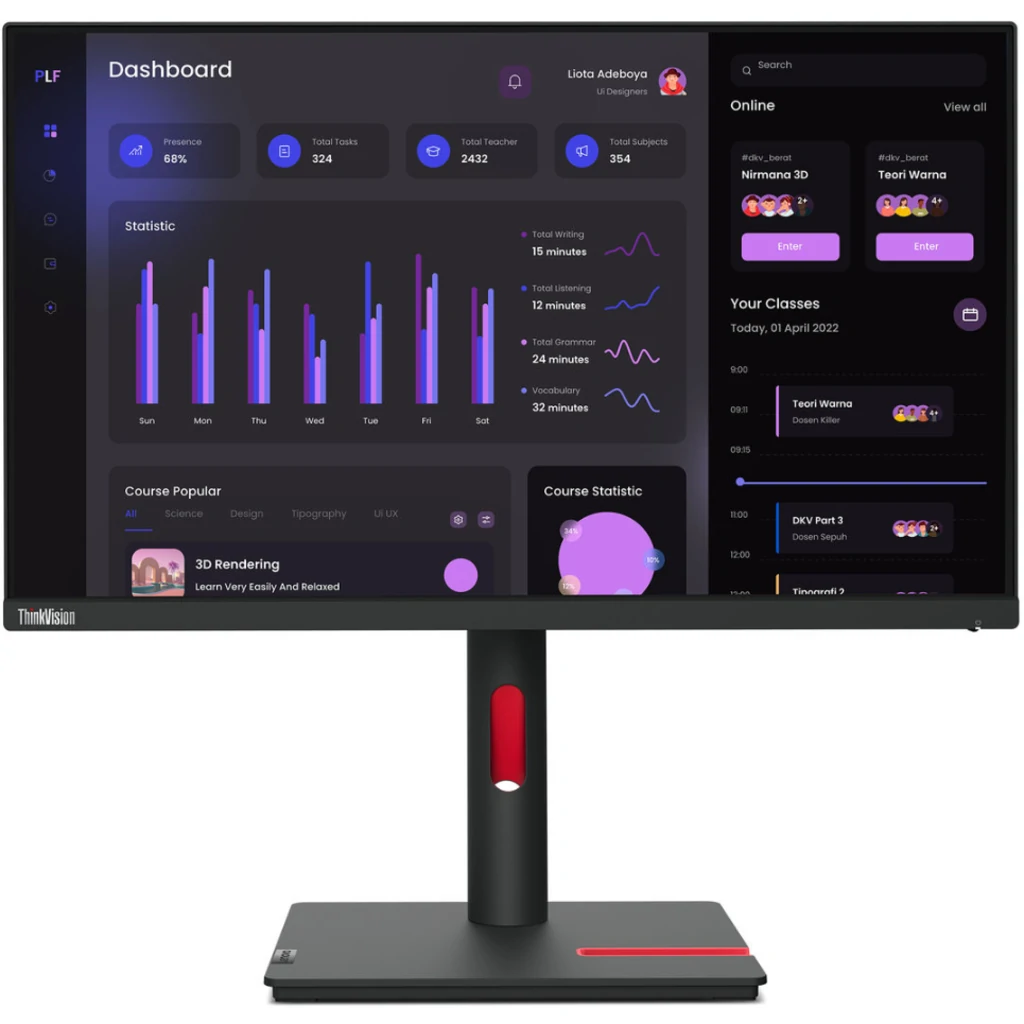 Монітор Lenovo ThinkVision T24i-30 (63CFMATXUA) UA