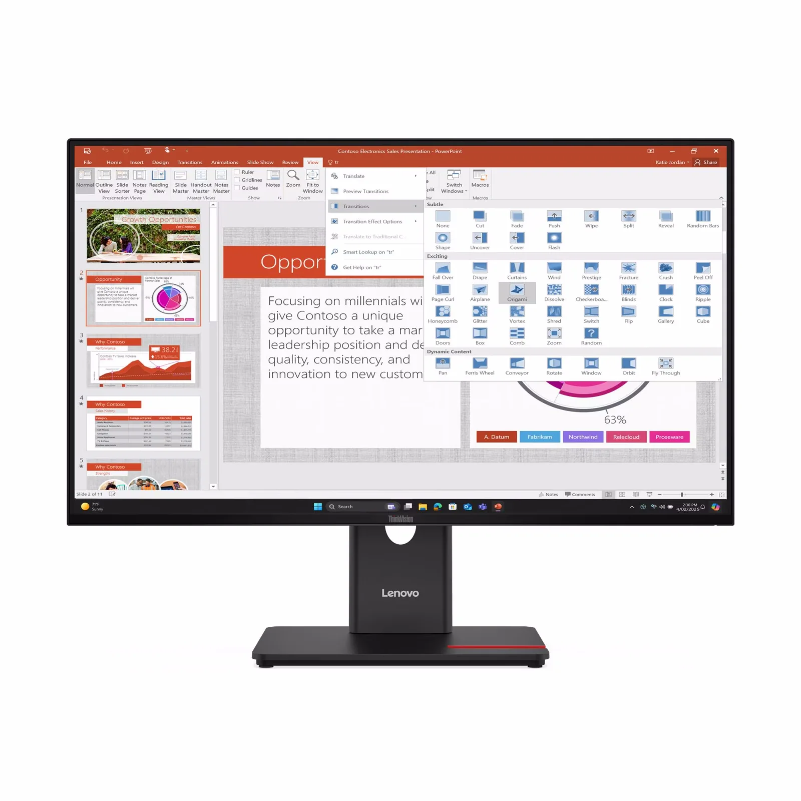 Монітор Lenovo ThinkVision T27-40 (64A5MAT6UA) UA