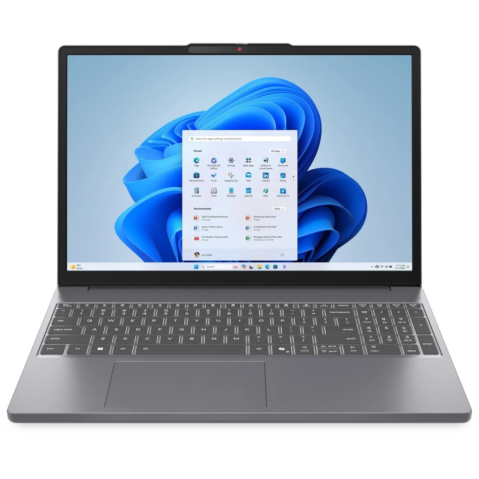 Ноутбук Lenovo IdeaPad Slim 3 15ARP10 Luna grey (83K700E8RA) UA