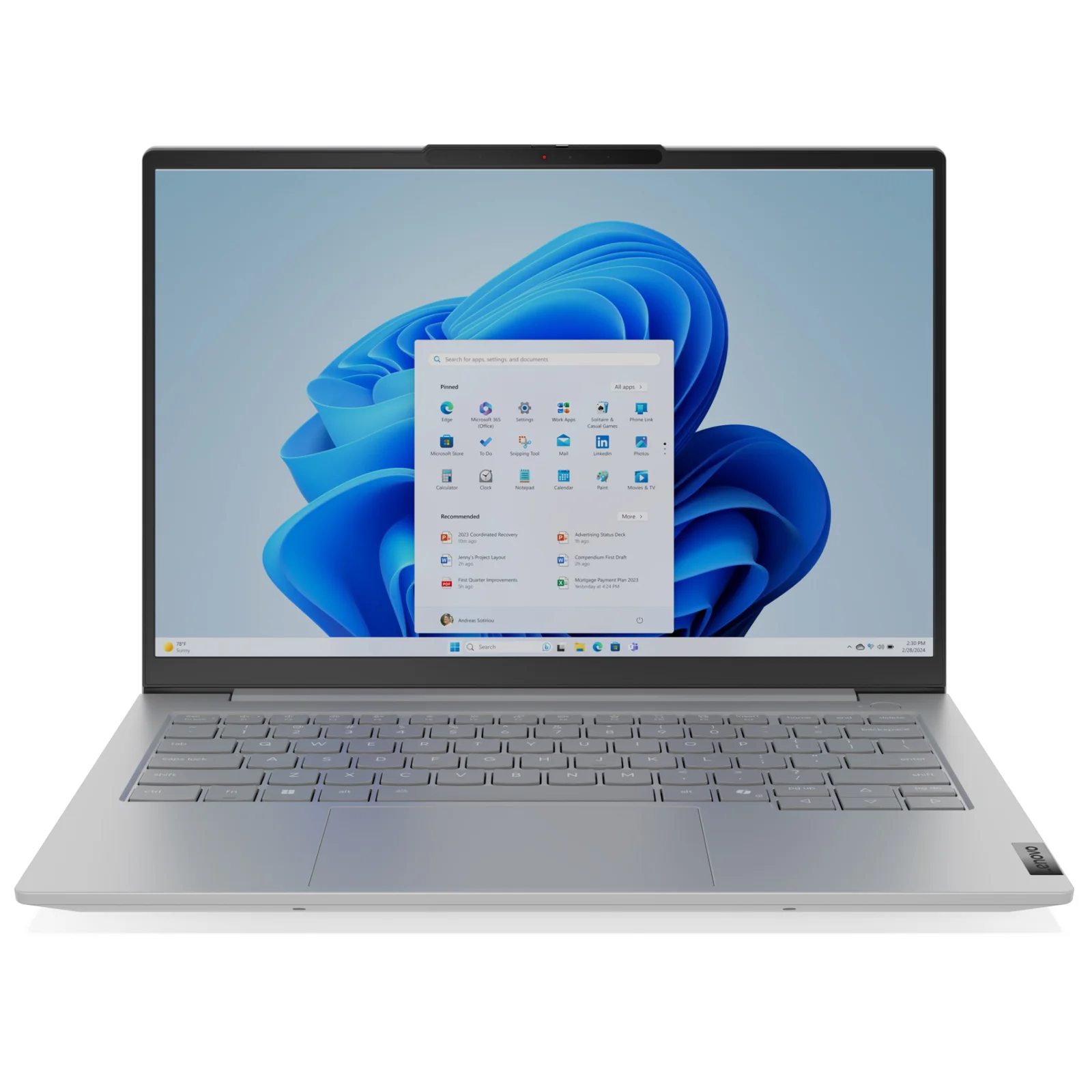 Ноутбук Lenovo ThinkBook 14 G8 IRL Arctic Grey (21SG00HPRA) UA