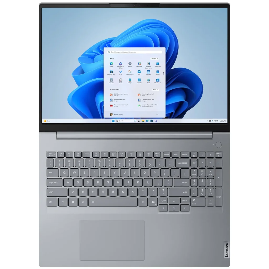 Ноутбук Lenovo ThinkBook 16 G8 IRL Arctic Grey (21SH008GRA) UA