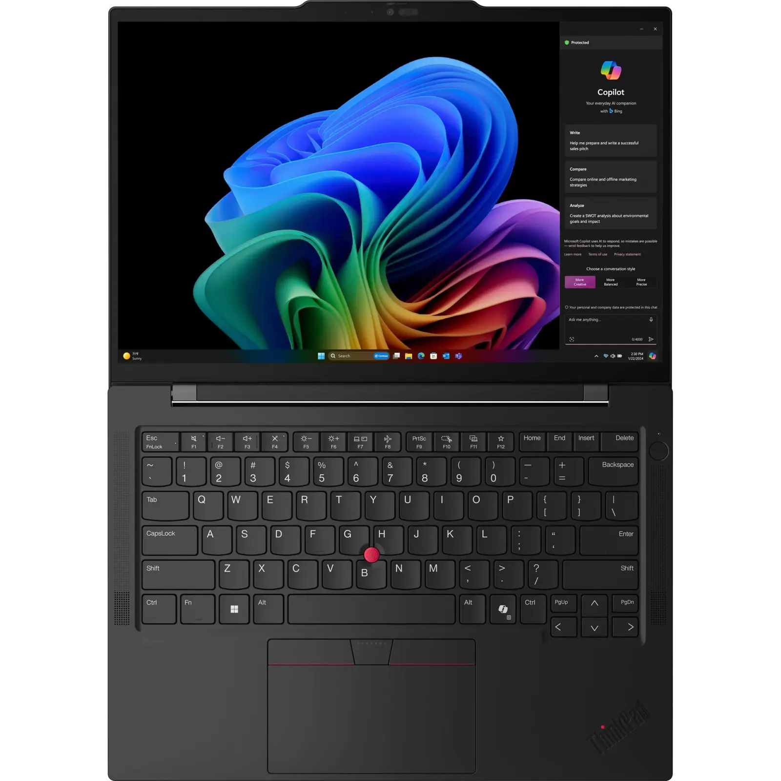 Ноутбук Lenovo ThinkPad T14s Gen 6 Black (21R1003SRA) UA