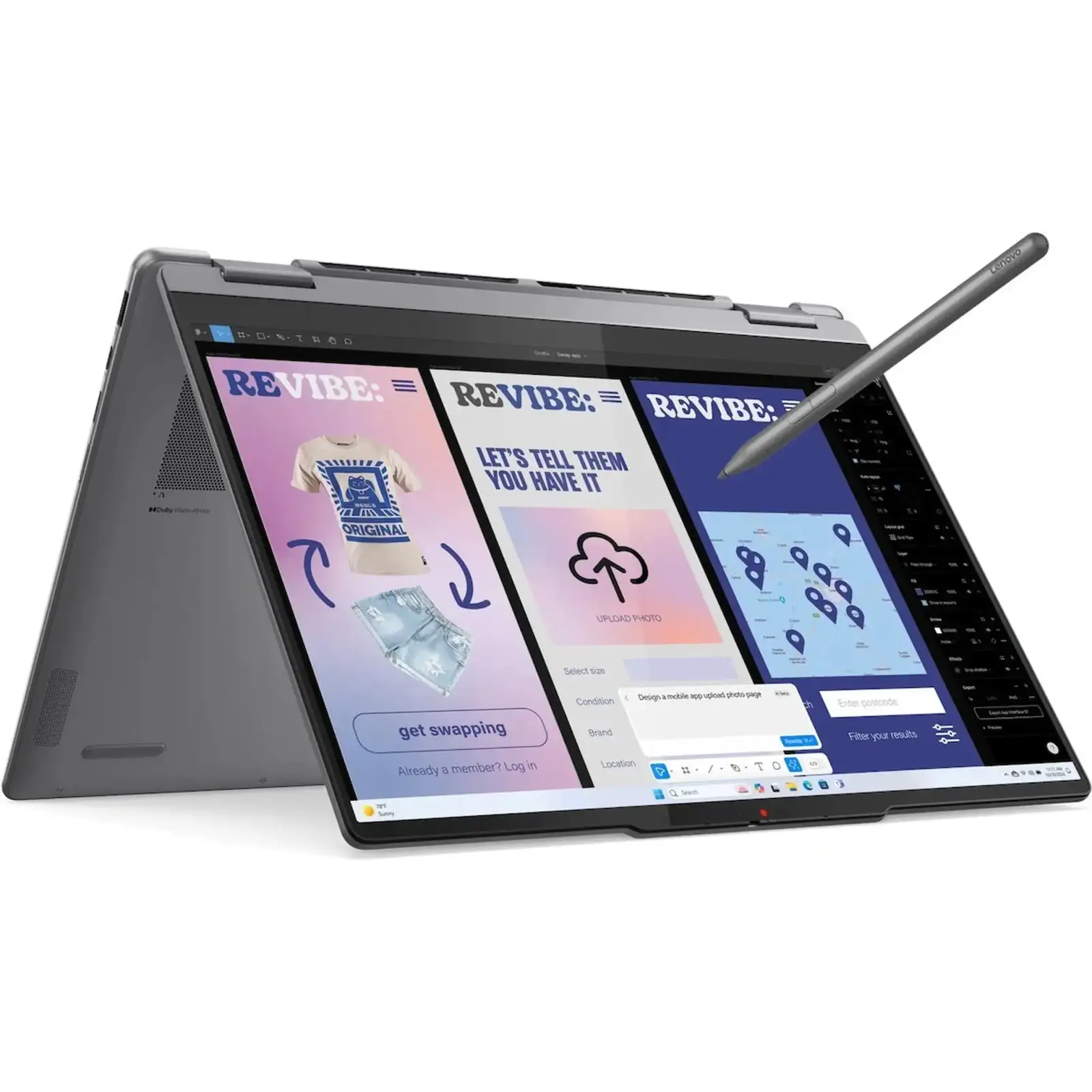 Ноутбук Lenovo Yoga 7 2-in-1 14ILL10 Luna Gray (83JQ00CAGE)