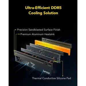 Оперативная память Lexar THOR Z Series OC DDR5 RAM 32GB Kit (2x16GB) 6000 MHz (LD5U16G60C362V-RGD)