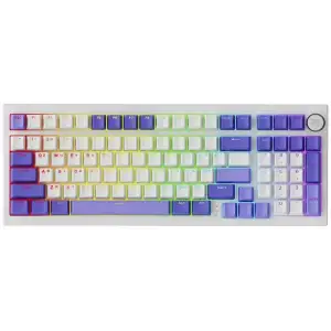 Бездротова клавіатура Proove Gaming Slicker Pro (Ukraine Layout) white/purple